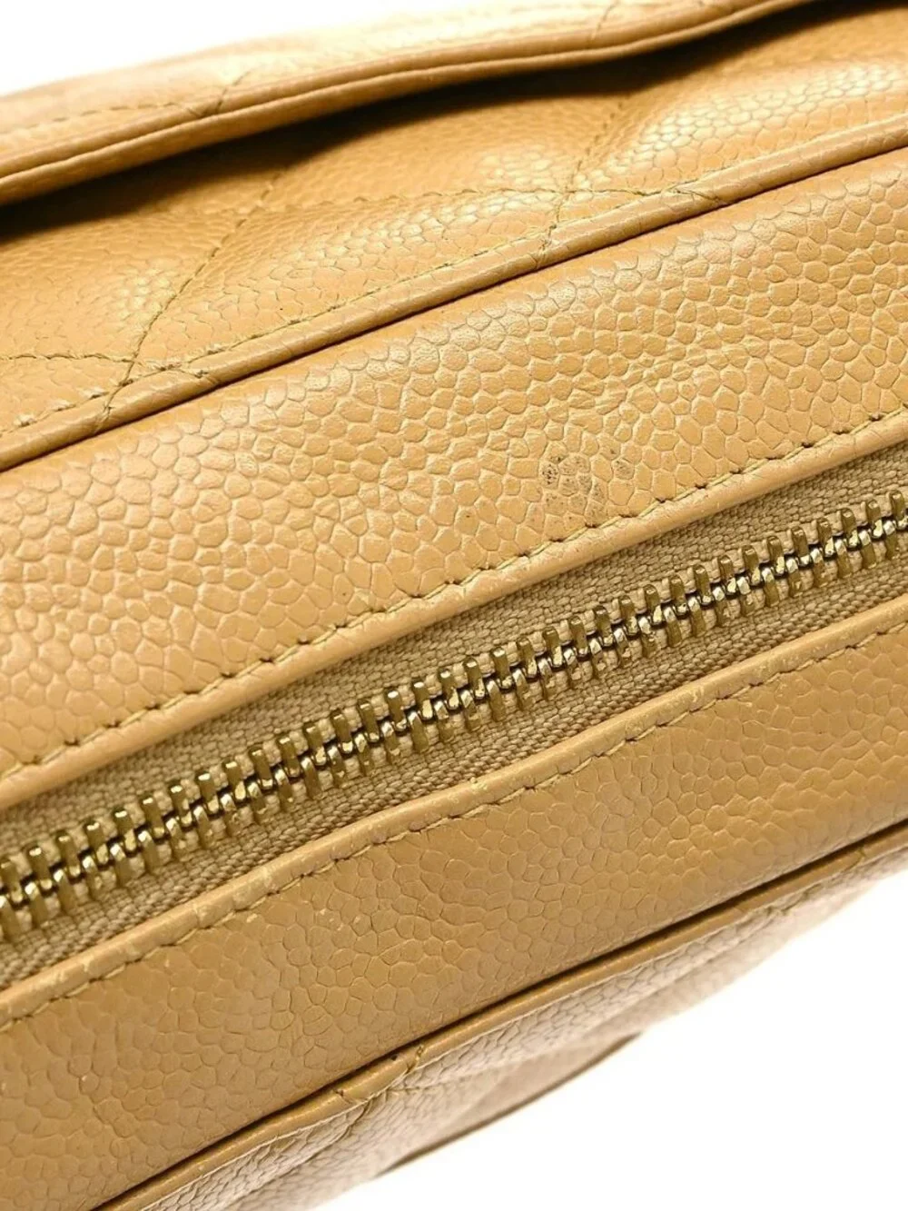 Chanel Beige Calfskin Hobo Handbag NQ11536